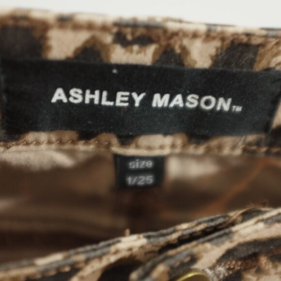 COPY - Ashley Mason leopard animal print skinny cargo pants size 25 - Picture 6 of 7